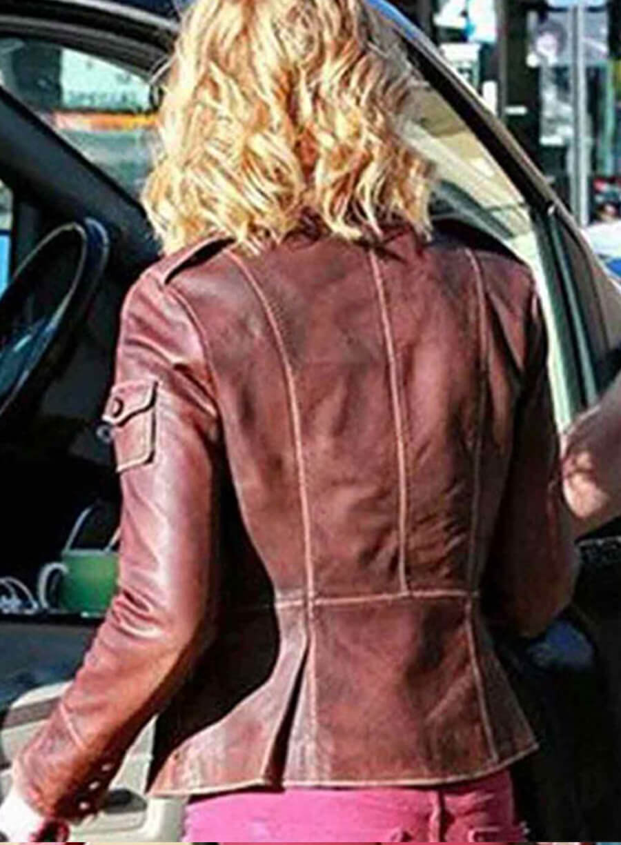 Harpoon Katherine Heigl Inspired Brown Real Leather Leather Jacket