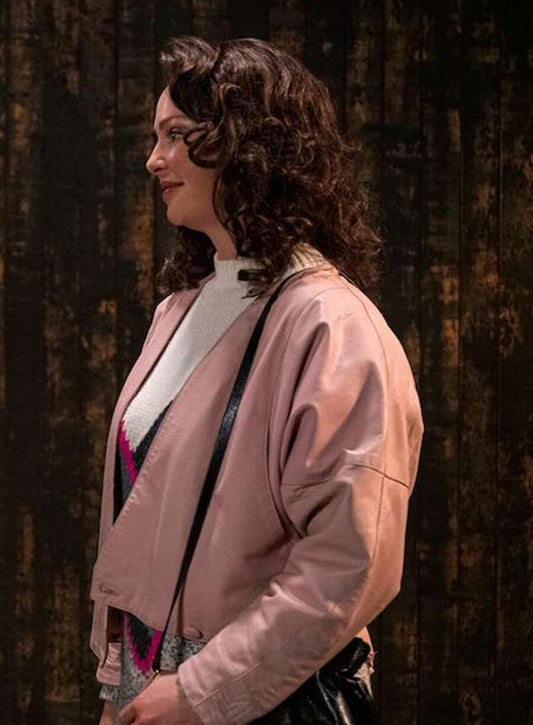 Harpoon Katherine Heigl Pink Inspired Pink Faux Leather Leather Jacket