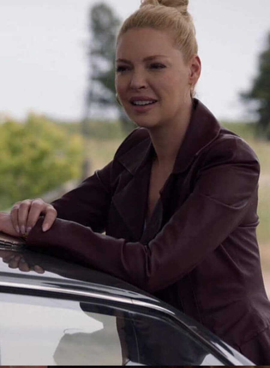 Harpoon Katherine Heigl Suits Inspired Burgundy Real Leather Leather Jacket