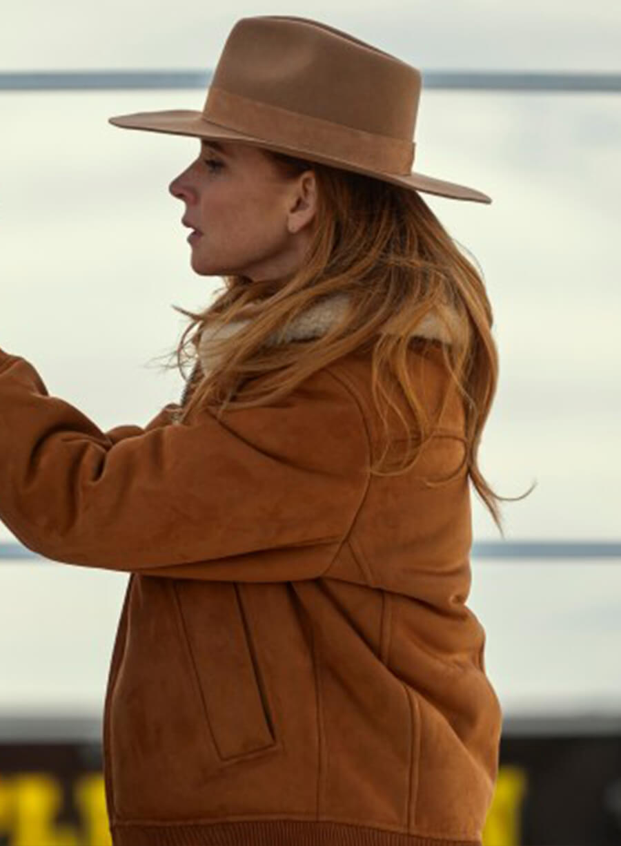 Harpoon Katherine Walter Inspired Brown Suede Leather Leather Jacket - My Life with the Walter Boys Style