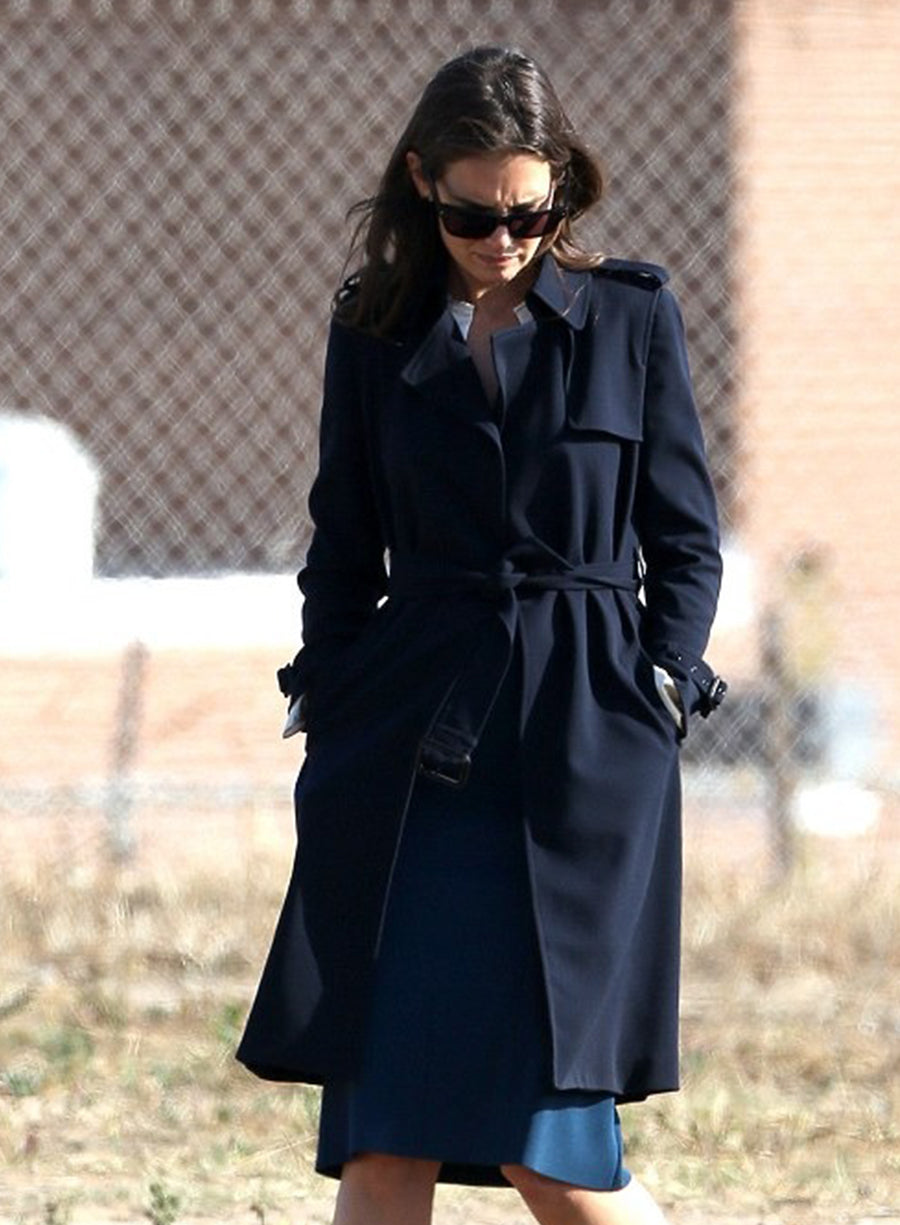 Harpoon Ray Donovan Inspired Blue Wool Fabric Coat - Mickey Donovan Style