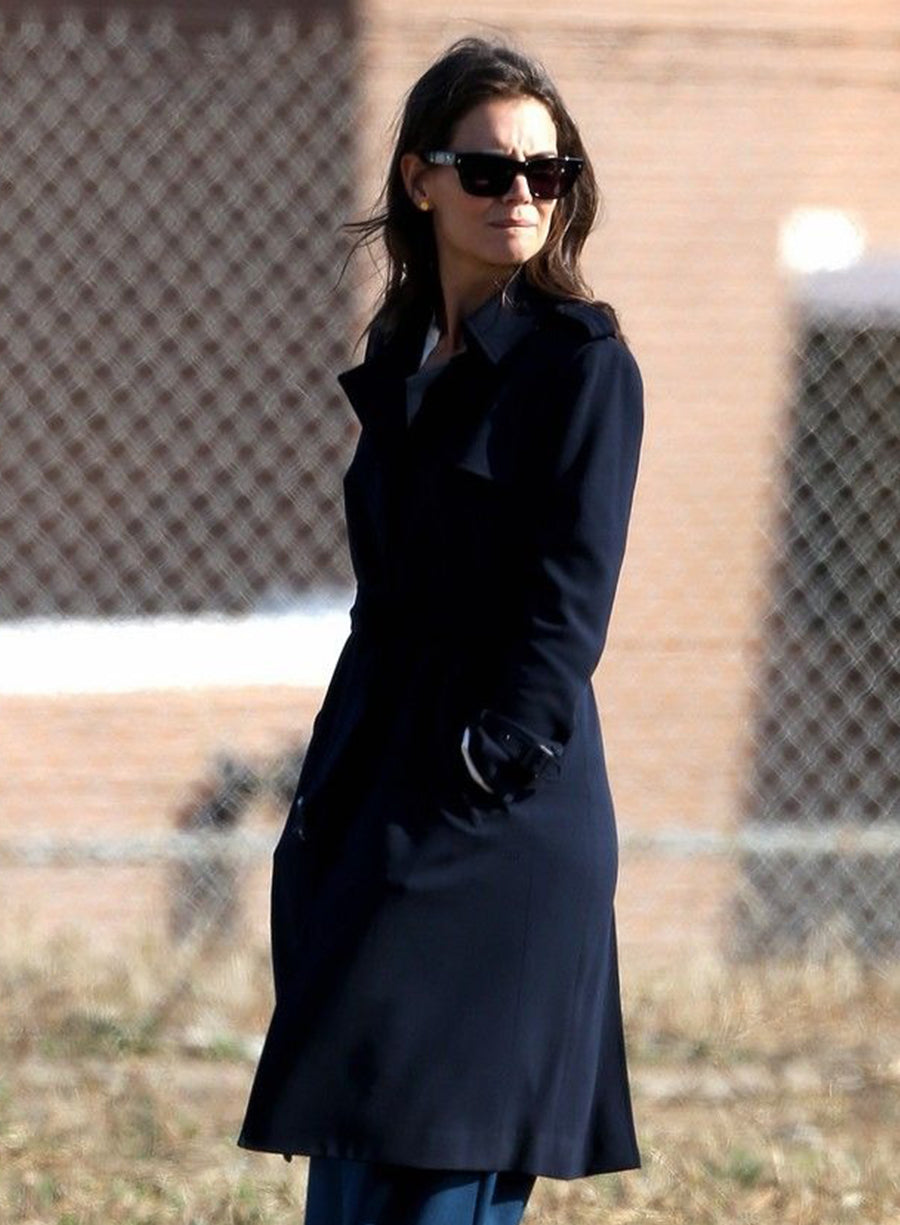 Harpoon Ray Donovan Inspired Blue Wool Fabric Coat - Mickey Donovan Style