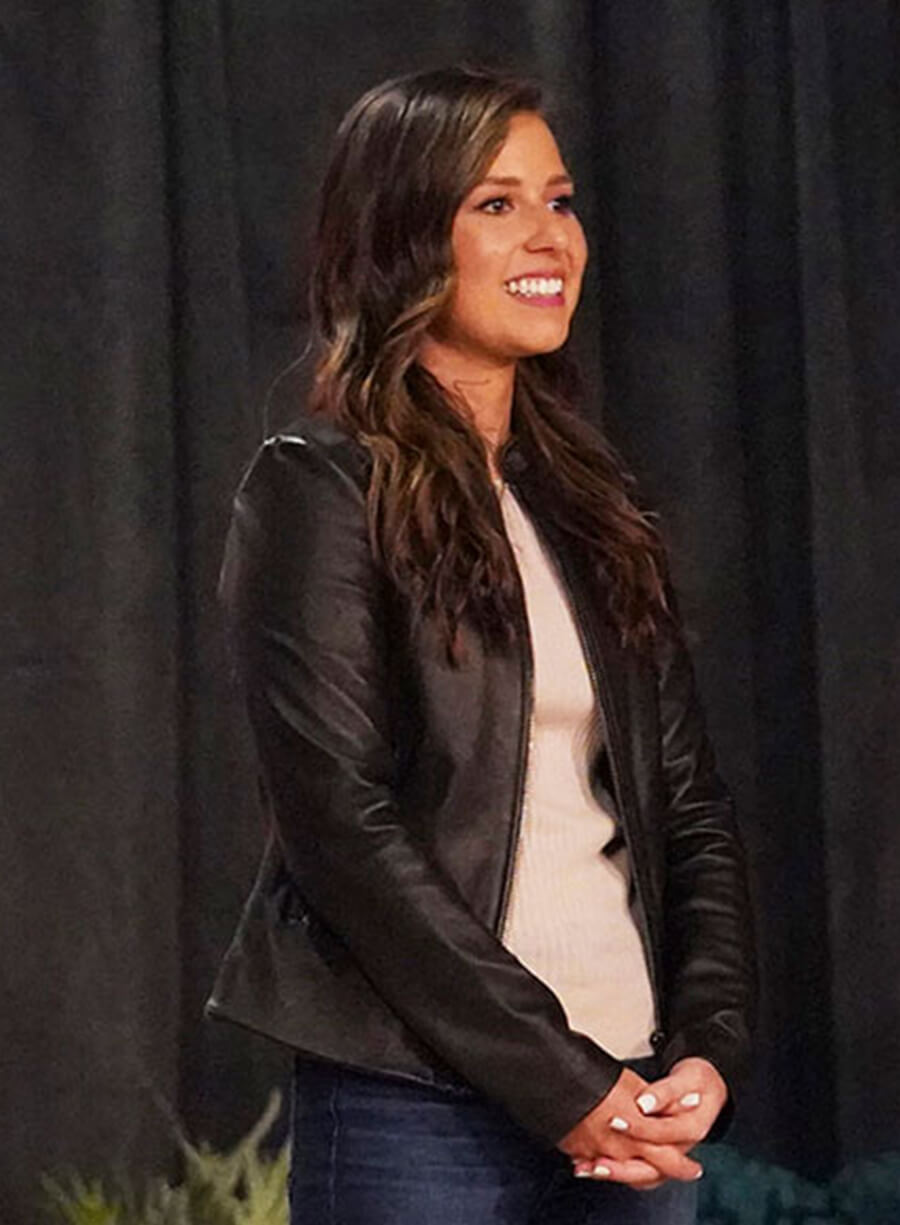 Harpoon Katie Thurston Inspired Black Leather Jacket - The Bachelorette Style