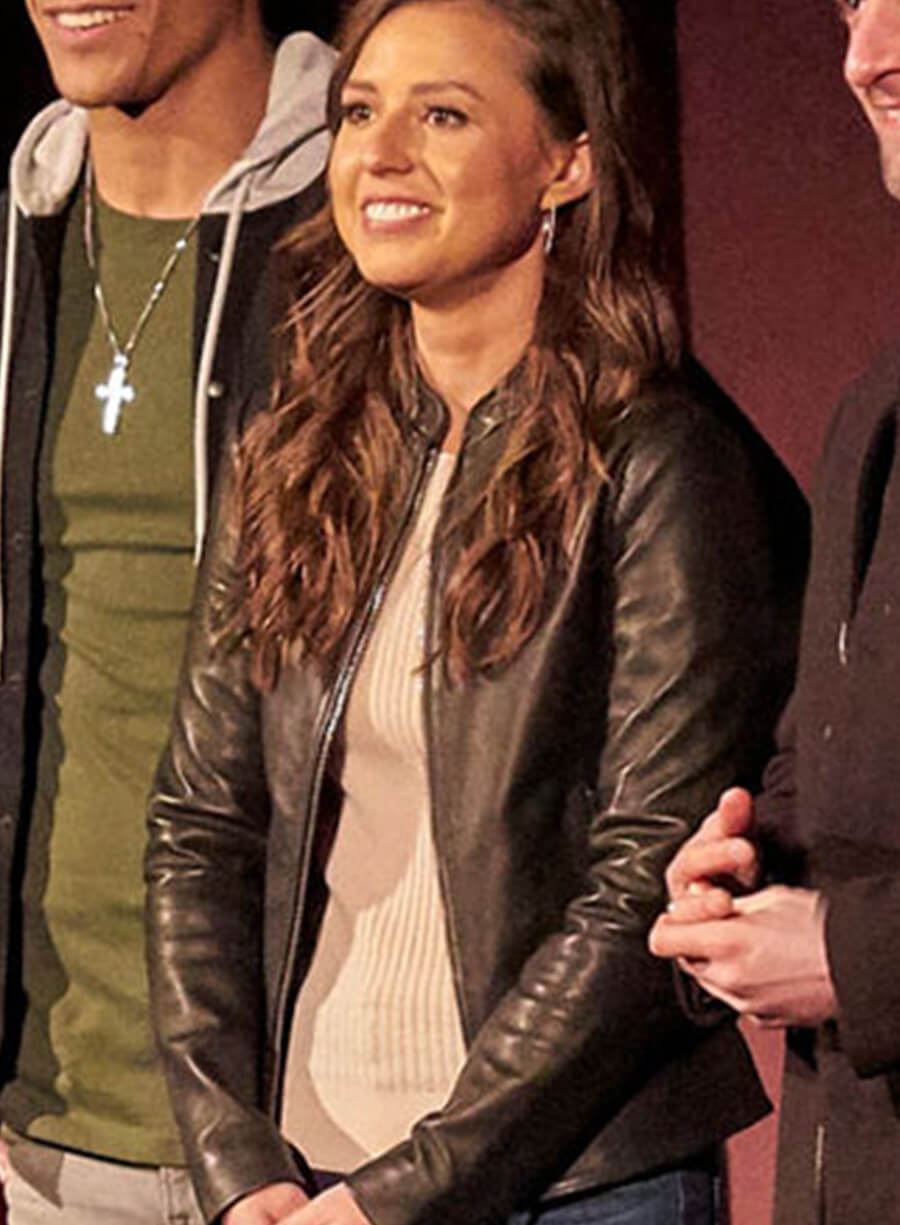 Harpoon Katie Thurston Inspired Black Leather Jacket - The Bachelorette Style