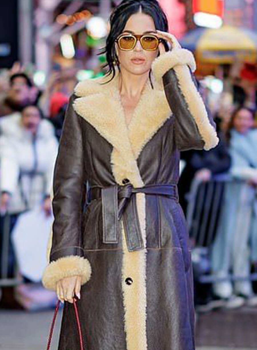 Harpoon Katy Perry Long Inspired Black Coat