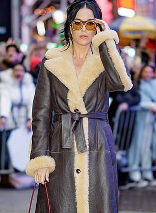 Harpoon Katy Perry Long Inspired Black Coat
