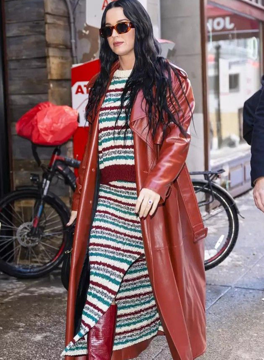 Harpoon Katy Perry Trench Inspired Red Coat