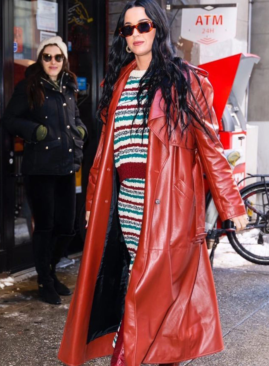 Harpoon Katy Perry Trench Inspired Red Coat