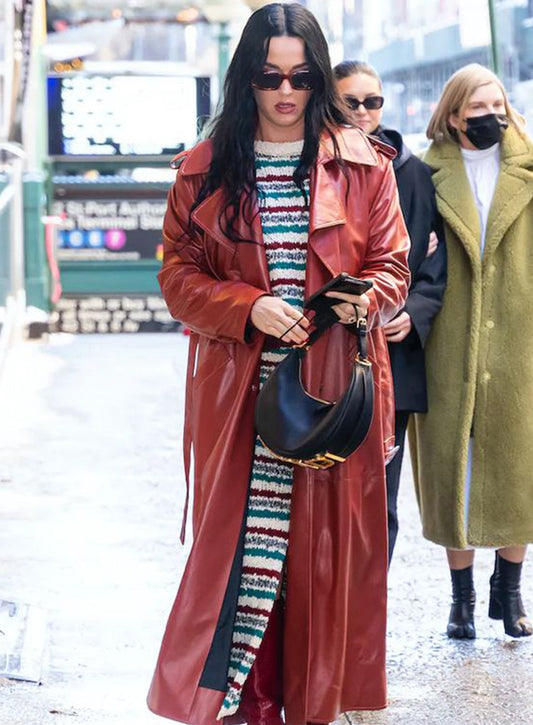 Harpoon Katy Perry Trench Inspired Red Coat