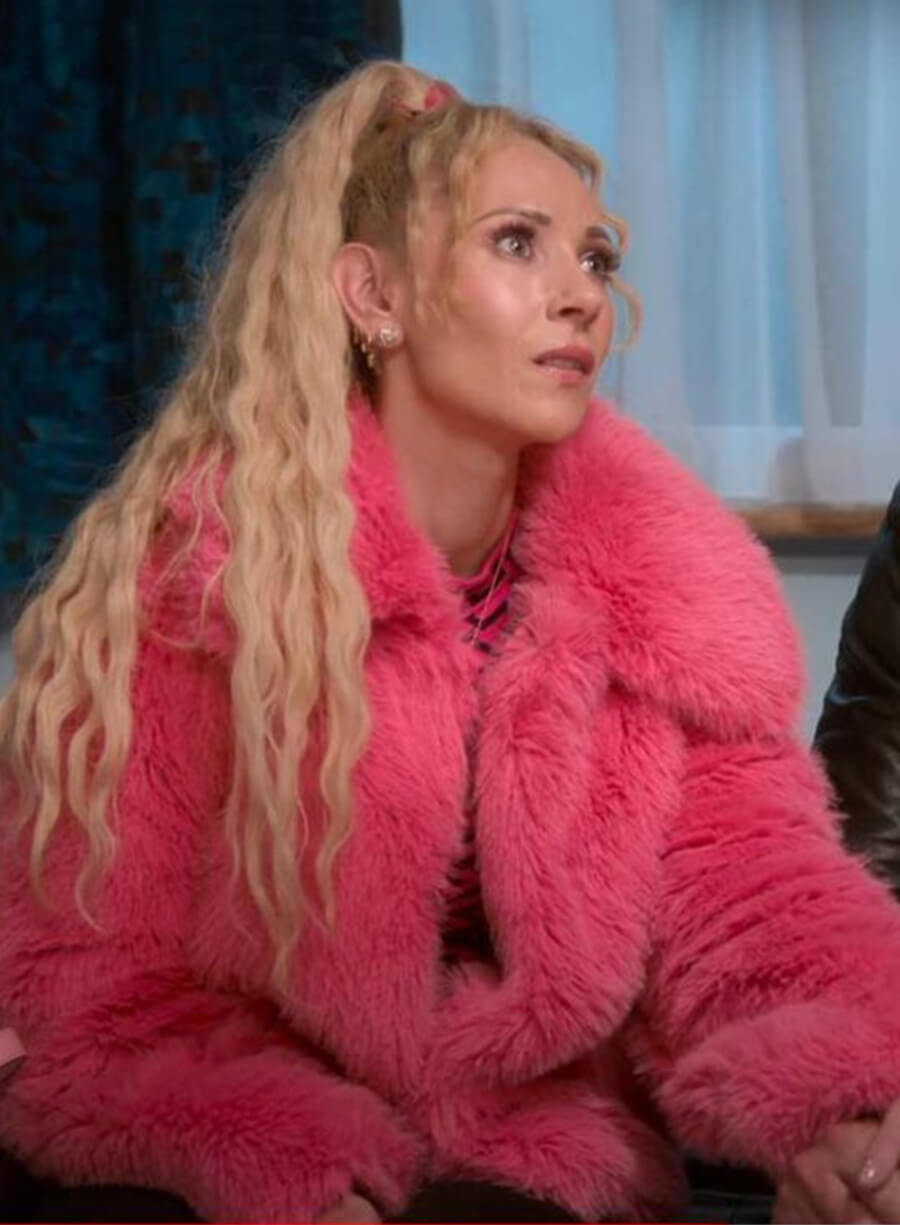 Keely Jones Ted Lasso S03 Pink Fur Jacket