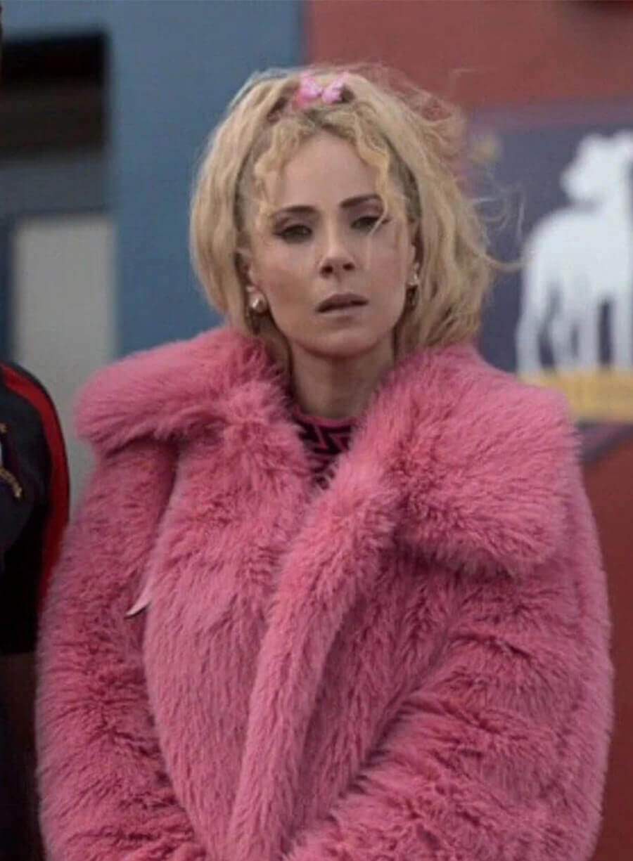 Keely Jones Ted Lasso S03 Pink Fur Jacket