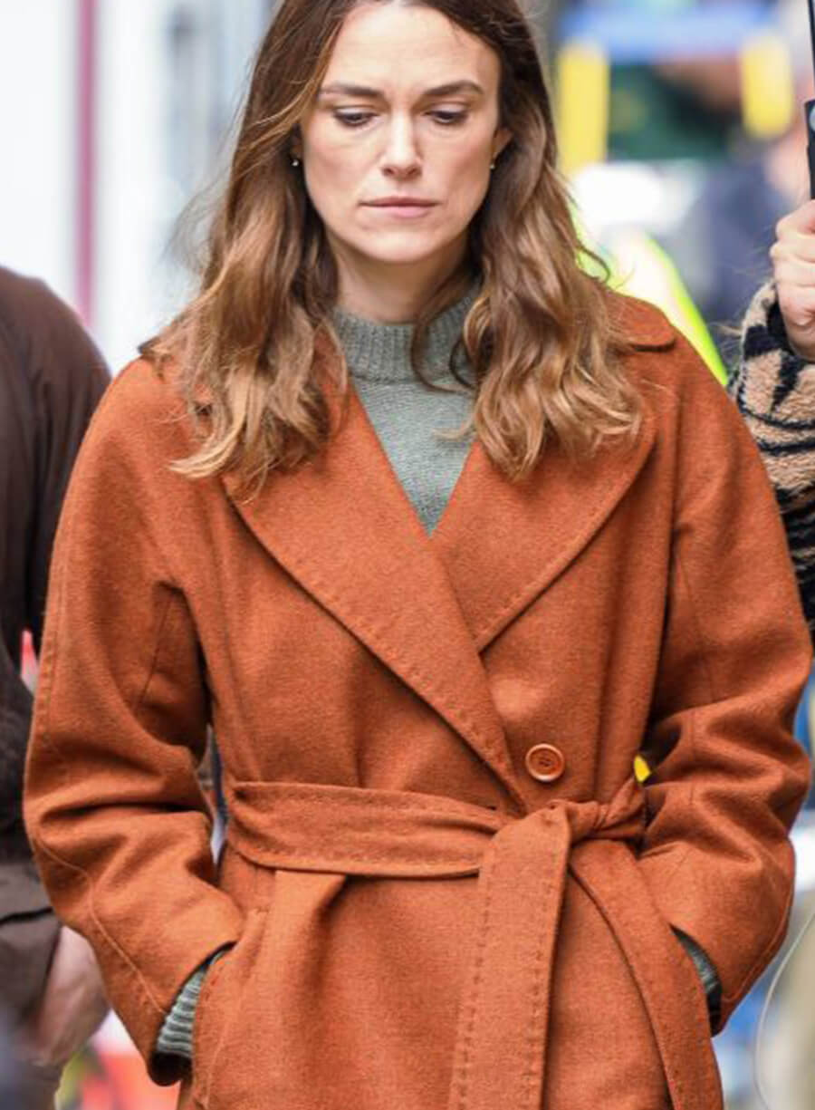 Harpoon Helen Webb Inspired Brown Wool Fabric Coat - Black Doves 2024 Style