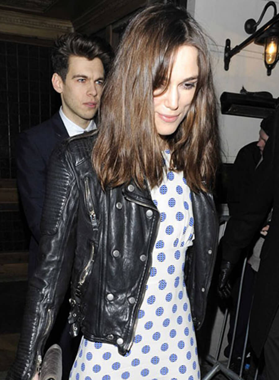 Harpoon Keira Knightley Inspired Black Leather Jacket