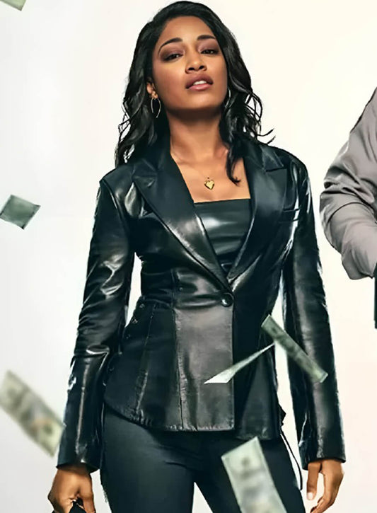 Harpoon Zoe Inspired Black Leather Jacket - The Pickup 2025 Style