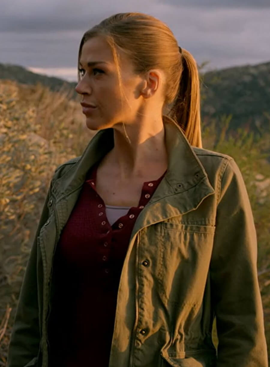 Harpoon Kelly Grayson Inspired Green Leather Jacket - The Orville Style