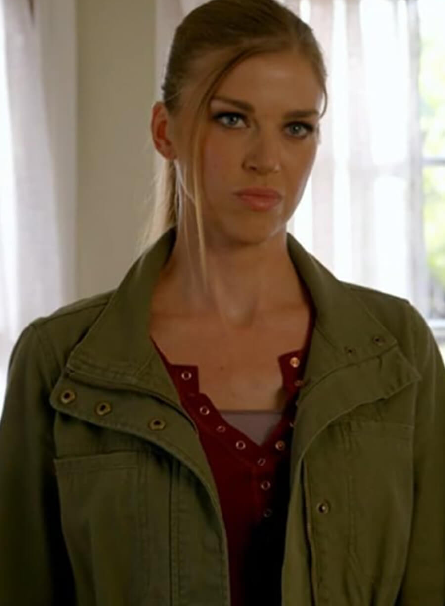 Harpoon Kelly Grayson Inspired Green Leather Jacket - The Orville Style