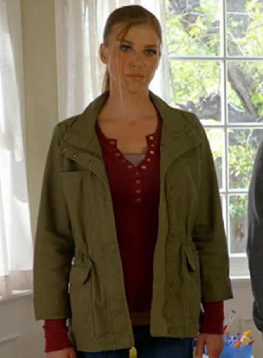 Harpoon Kelly Grayson Inspired Green Leather Jacket - The Orville Style