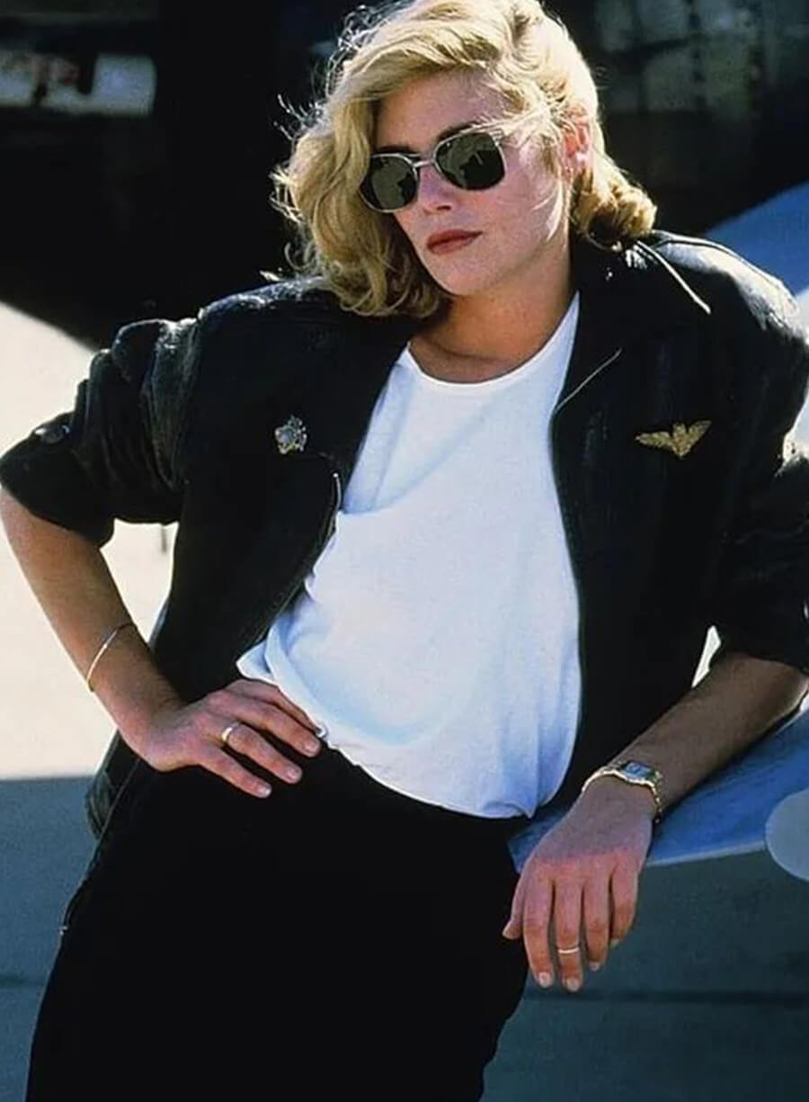 Harpoon Charlotte 'Charlie' Blackwood Inspired Black Real Leather Leather Jacket - Top Gun Style