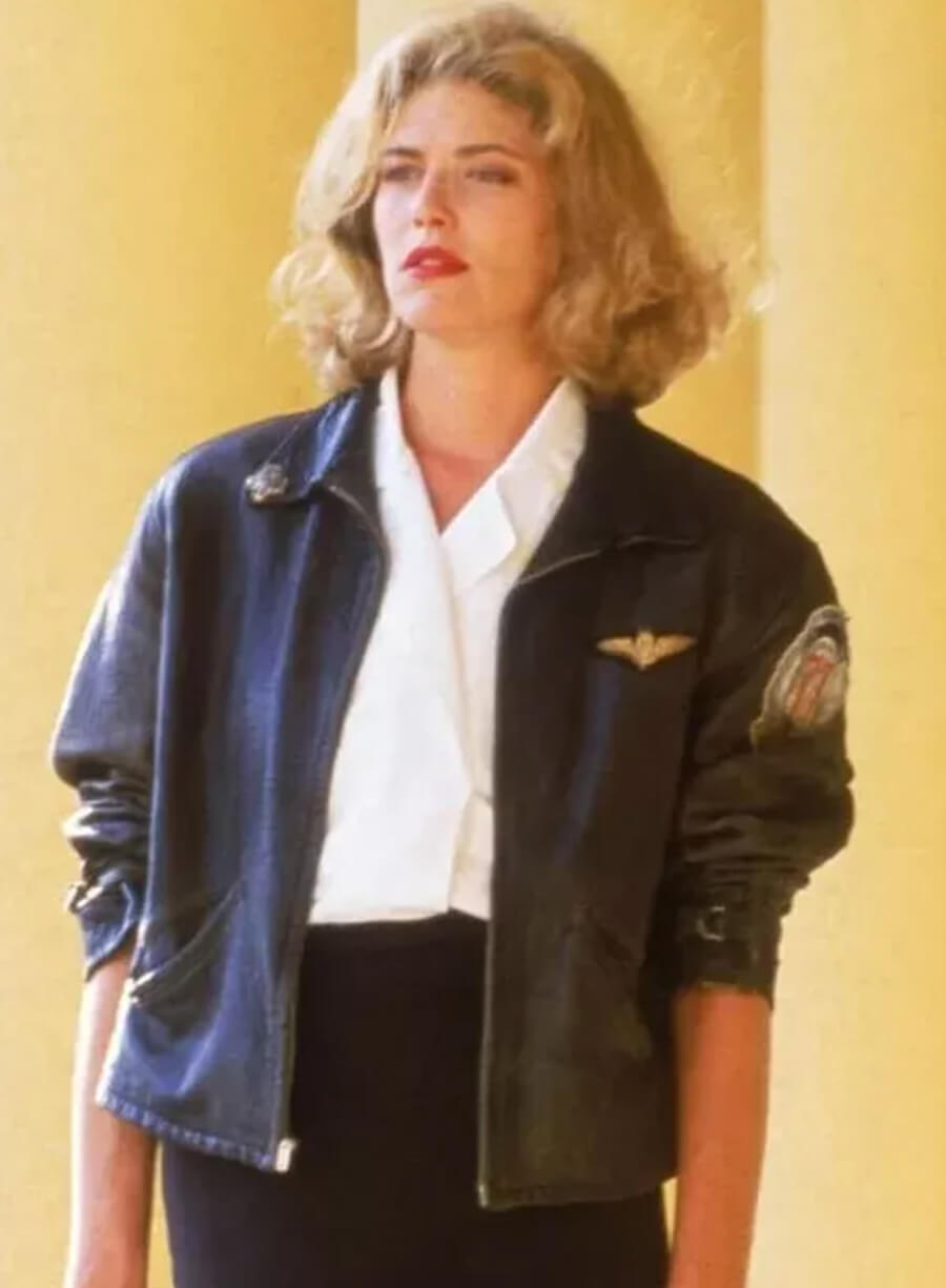 Harpoon Charlotte 'Charlie' Blackwood Inspired Black Real Leather Leather Jacket - Top Gun Style