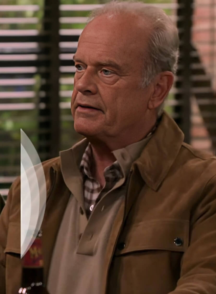 Harpoon Kelsey Grammer Suede Inspired Brown Suede Leather Leather Jacket