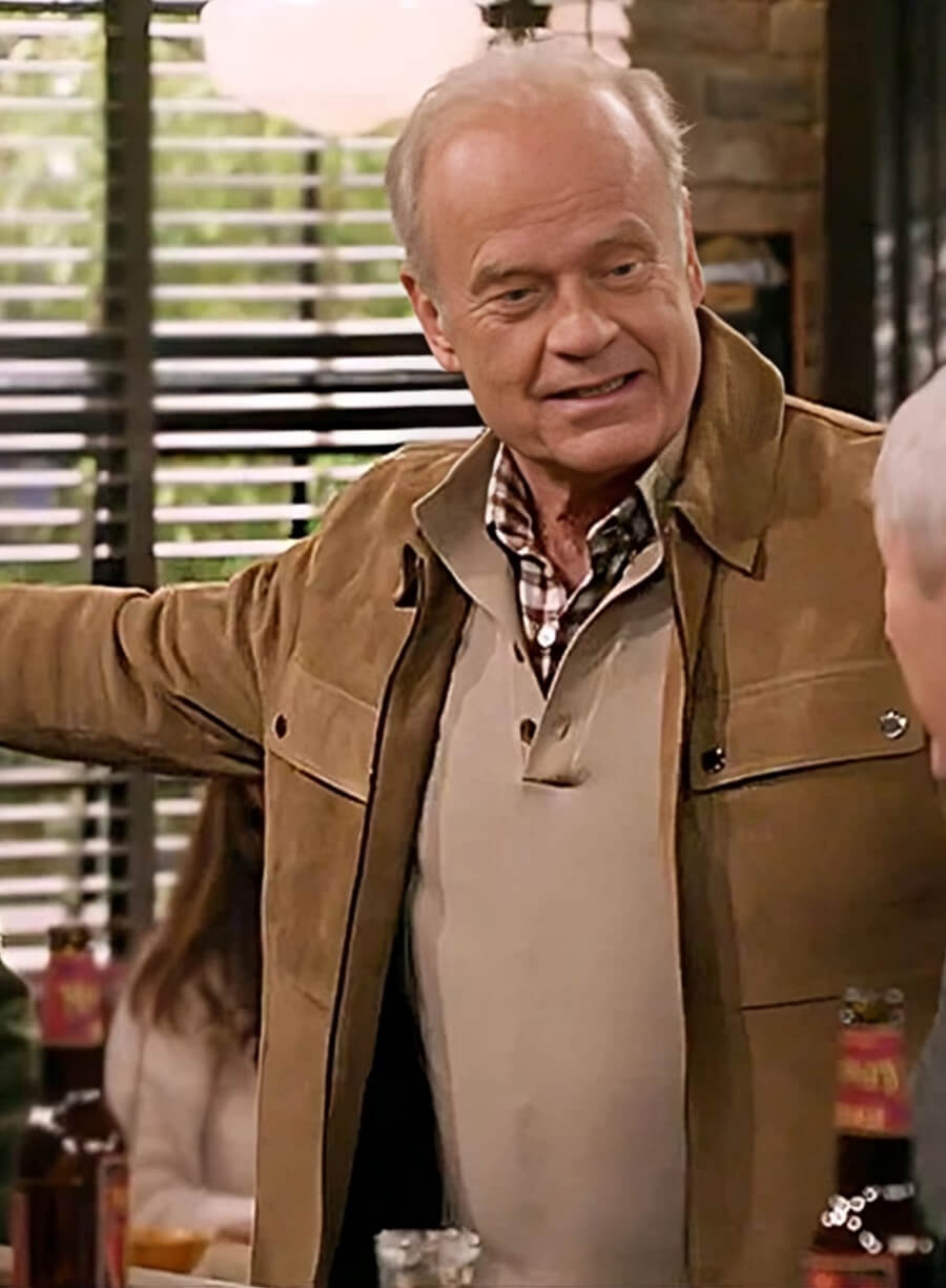 Harpoon Kelsey Grammer Suede Inspired Brown Suede Leather Leather Jacket