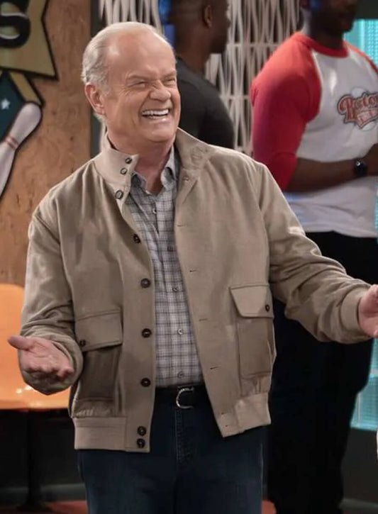 Harpoon Kelsey Grammer Frasier Inspired Grey Wool Jacket