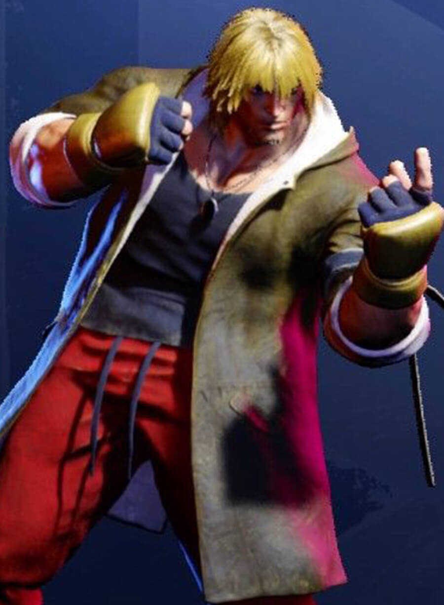 Harpoon Ken Masters Inspired Brown Hooded Jacket - Street Fighter 6 Style