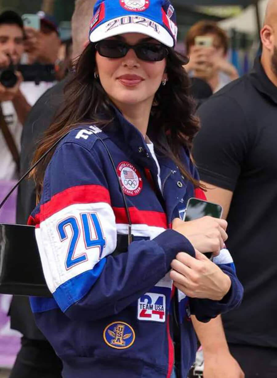 Harpoon Kendall Jenner Paris Olympics USA Inspired Multi-Color Cotton Fabric Cotton Jacket