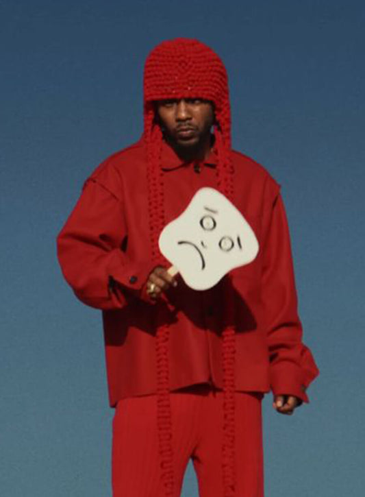 Harpoon Kendrick Lamar Count On Me Inspired Red Leather Jacket