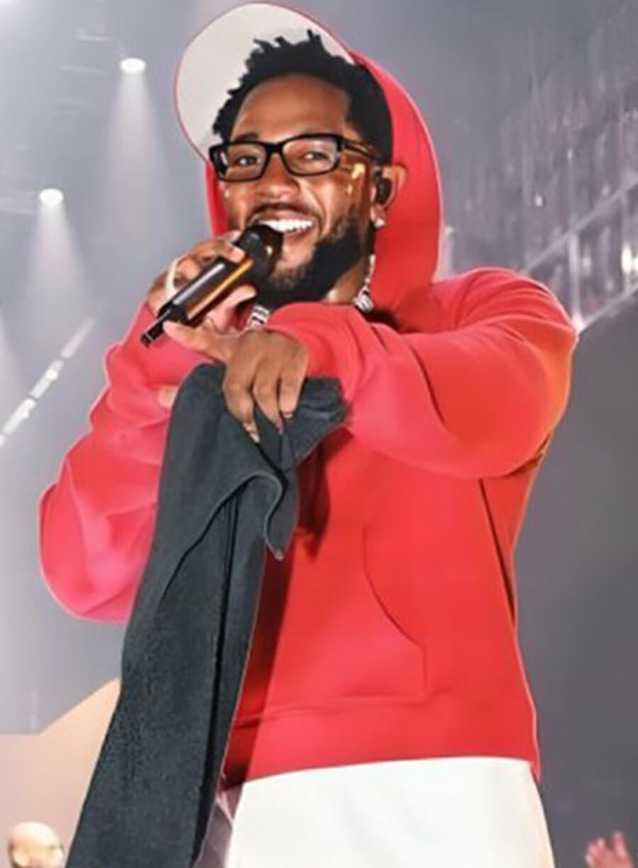 Harpoon Kendrick Lamar Pullover Hoodie Inspired Red Hooded Jacket