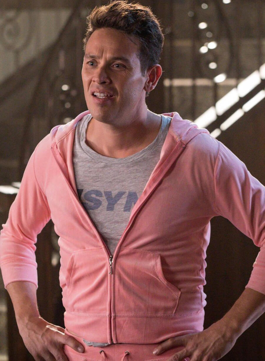 Harpoon Dan Inspired Pink Hooded Jacket - Lucifer S01 Style