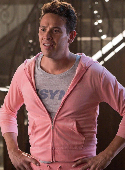 Harpoon Dan Inspired Pink Hooded Jacket - Lucifer S01 Style