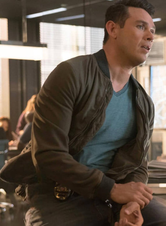 Harpoon Dan Inspired Brown Bomber Jacket - Lucifer S03 Style