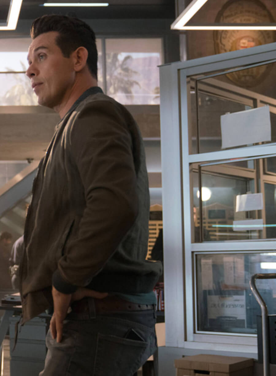 Harpoon Dan Inspired Brown Bomber Jacket - Lucifer S03 Style