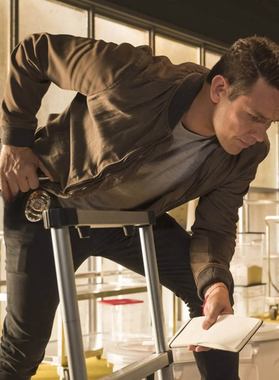 Harpoon Dan Inspired Brown Bomber Jacket - Lucifer S03 Style
