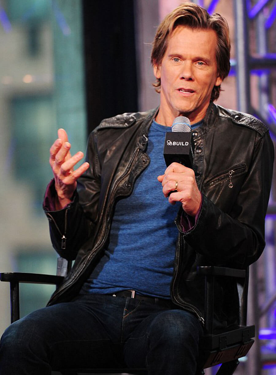 Harpoon Kevin Bacon Inspired Black Real Leather Leather Jacket