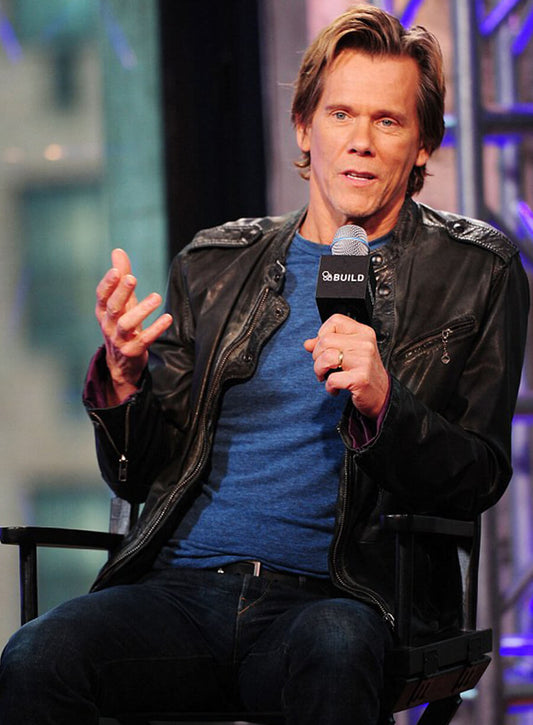 Harpoon Kevin Bacon Inspired Black Real Leather Leather Jacket