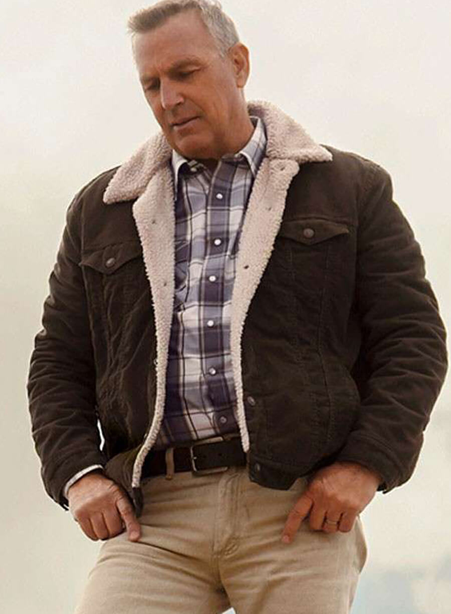 Harpoon Kevin Costner Inspired Black Cotton Fabric Cotton Jacket - Let Him Go Jacket Style