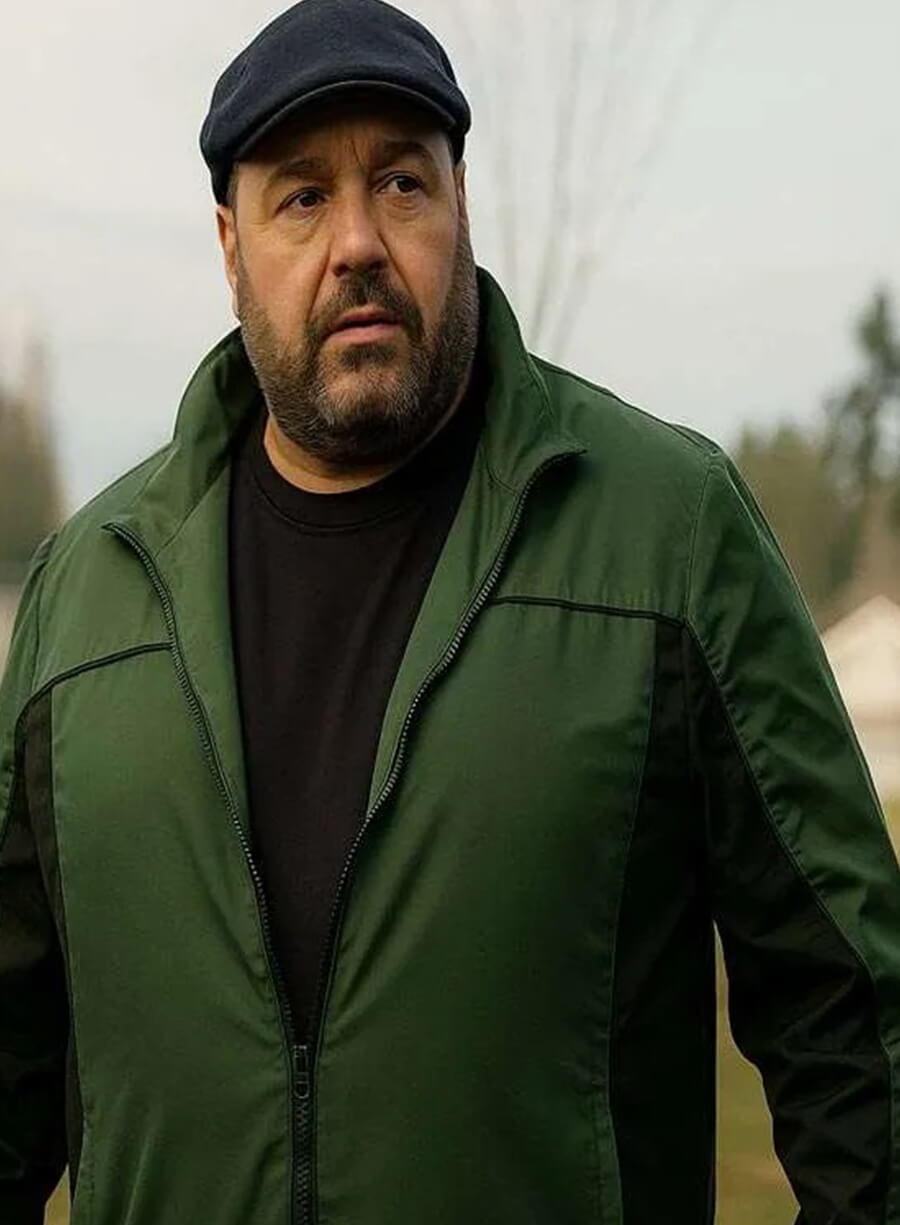 Harpoon Brain Jennings Inspired Green and Black Leather Jacket - Playdate 2025 Style