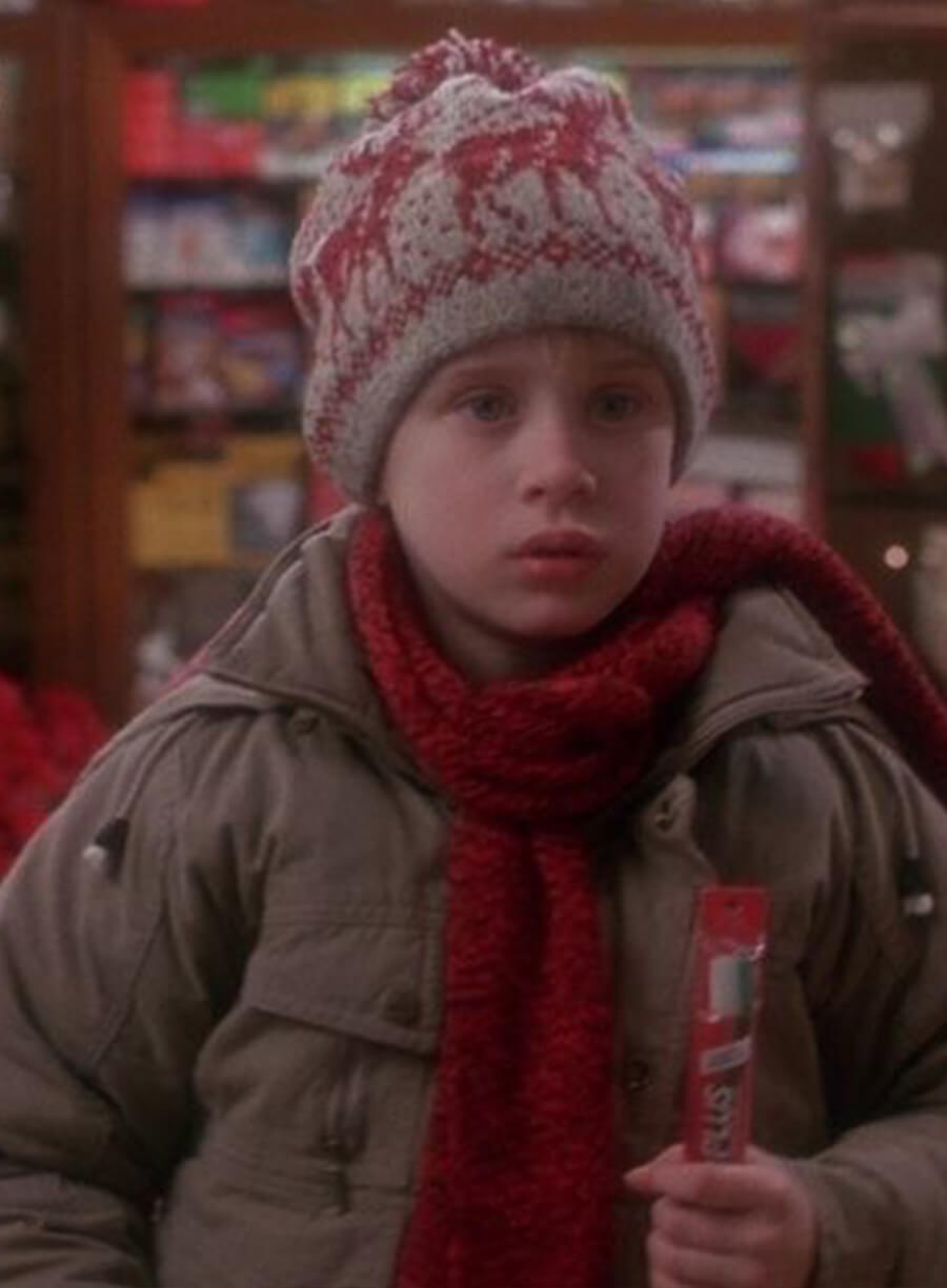 Harpoon Kevin McCallister Inspired Grey Leather Jacket - Home Alone Style