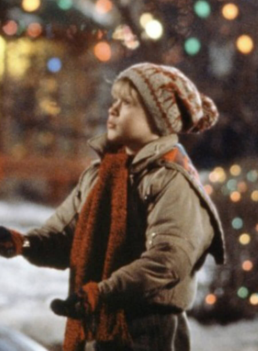Harpoon Kevin McCallister Inspired Grey Leather Jacket - Home Alone Style