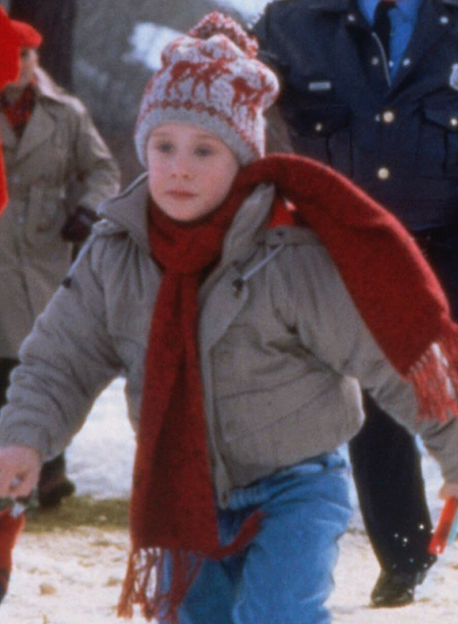 Harpoon Kevin McCallister Inspired Grey Leather Jacket - Home Alone Style