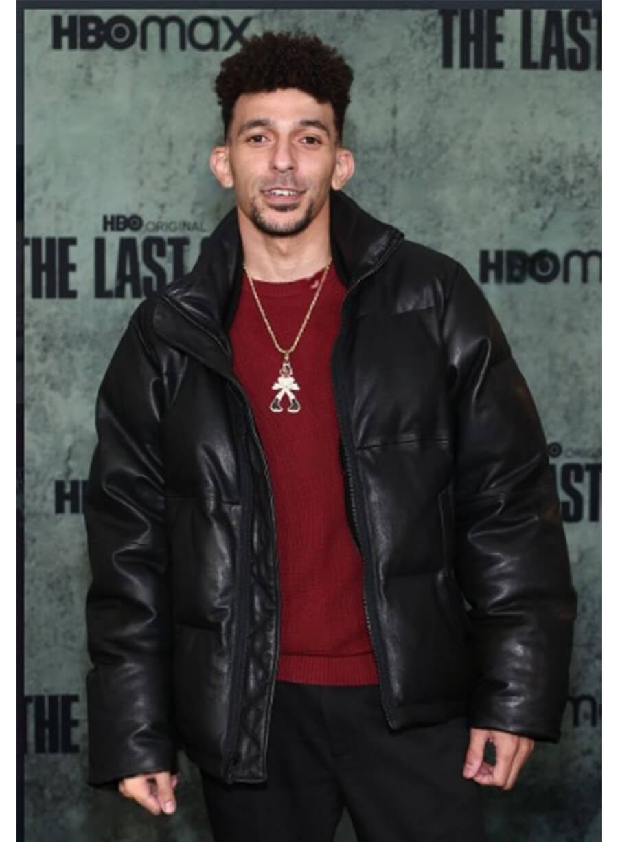 Harpoon Khleo Thomas Inspired Black Real Leather Leather Jacket - The Last of Us Style
