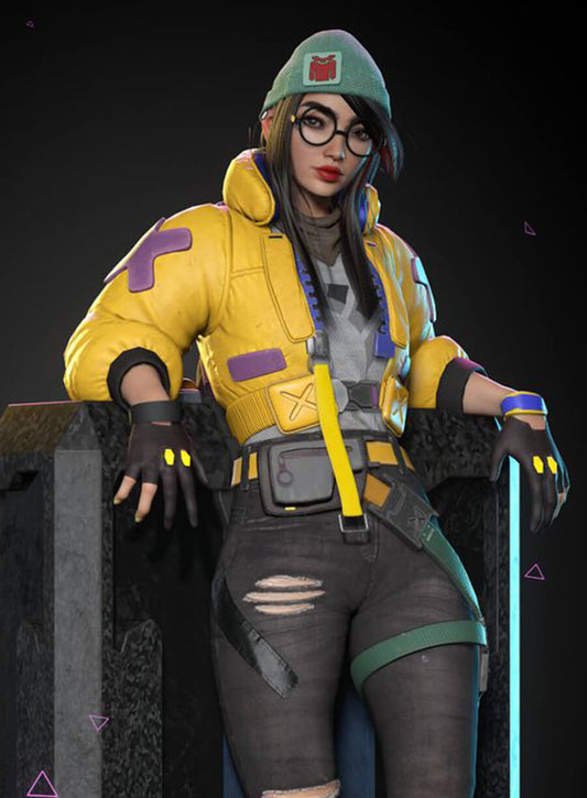 Harpoon Killjoy Agent Yellow Inspired Yellow Leather Jacket