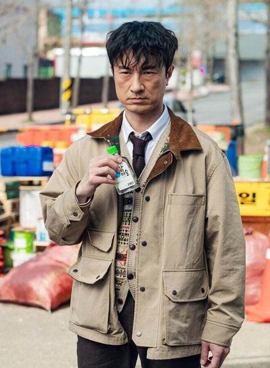 Harpoon Kim Byung-chul Inspired Beige Cotton Jacket - Cashero Style