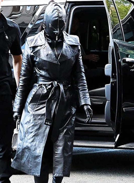 Harpoon Kim Kardashian Long Inspired Black Coat
