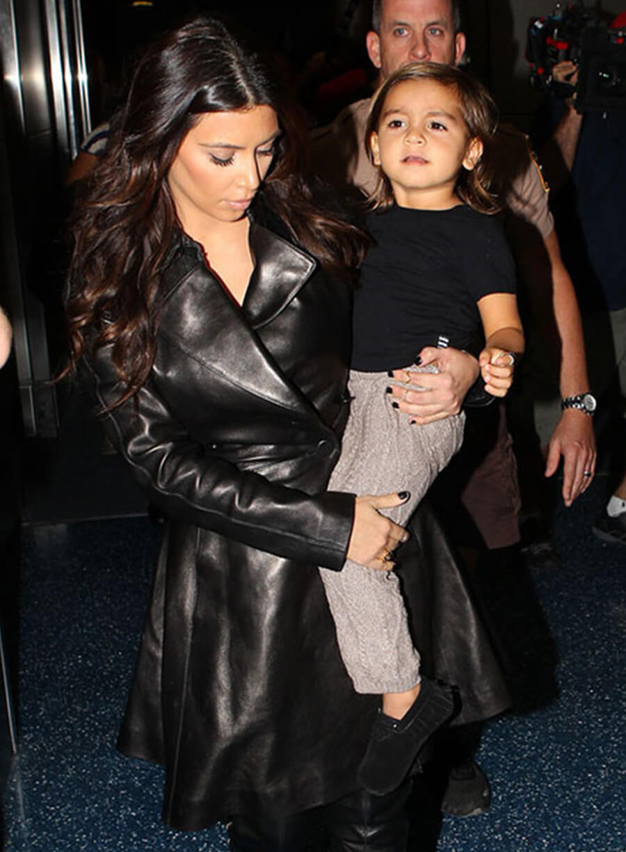 Harpoon Kim Kardashian Trench Inspired Black Coat