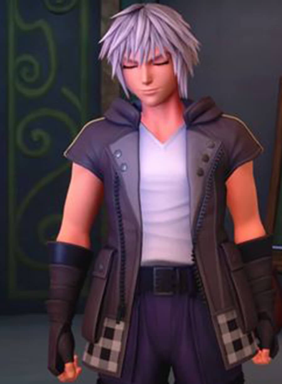 Harpoon Riku Inspired Black Hooded Jacket - Kingdom Hearts III Style