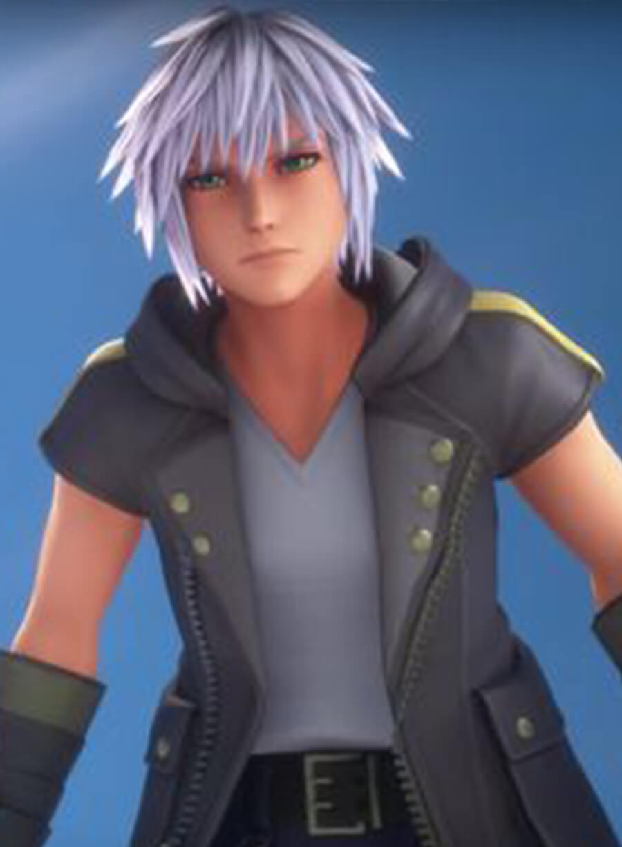 Harpoon Riku Inspired Black Hooded Jacket - Kingdom Hearts III Style