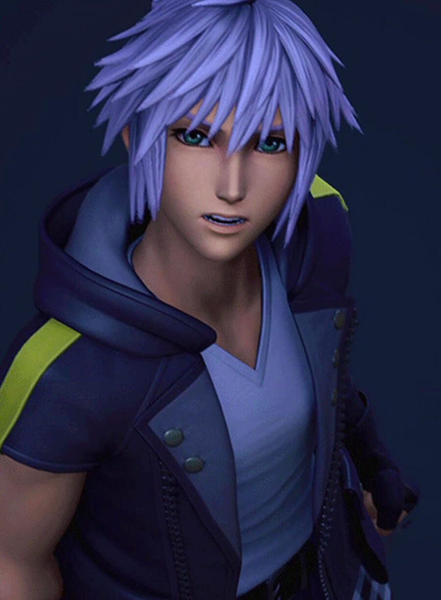 Harpoon Riku Inspired Black Hooded Jacket - Kingdom Hearts III Style